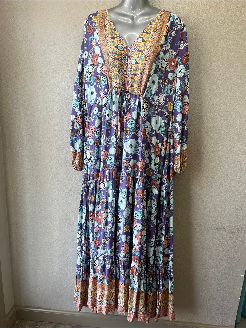 Aura the label boho maxi dress size XXL